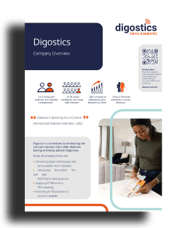 An image of a Digostics company datasheet.
