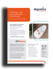A thumbnail image of the Digostics GTT@home solution datasheet