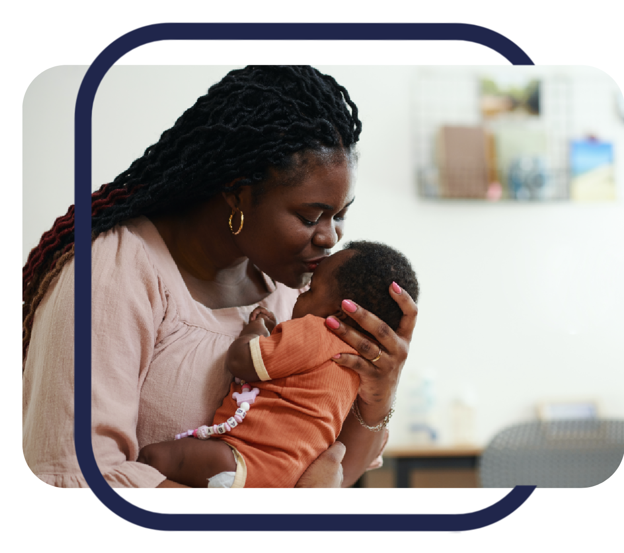 Stock Image Child with Doctor Test 2 + Blue Tramline - Left and Right-1